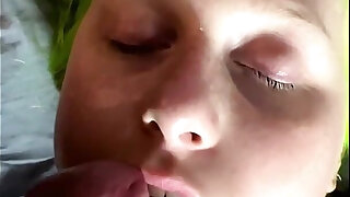Next Door Dolly and Stunt Cock- POV Blowjob- No Makeup