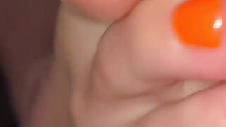 Ripped Sock Fetish Wiggling Toes POV