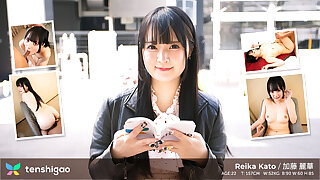 Rich Girl, Reika Kato, Gets Creampied In Her First Porn Scene Ever - Tenshigao (テンシガオ)